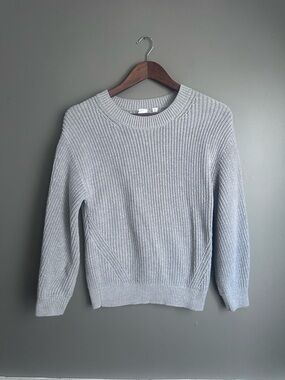 Pullover Knitted Long Sleeve Sweater – Size X-Small | Gray